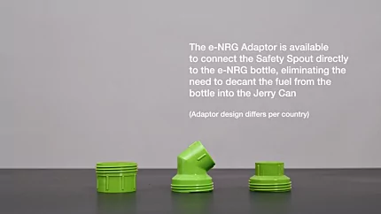 How to attach the Safety Spout to the e-NRG bottle using the e-NRG Adaptor 2