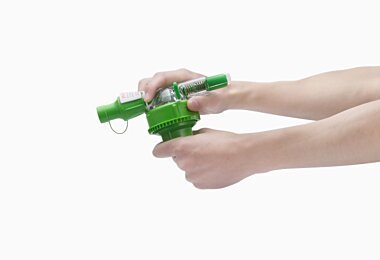 Attaching bottle adaptor
